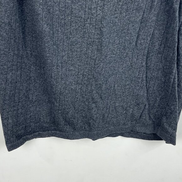 Izod Sweater Vest Size 2XLT Gray Sleeveless V Neck Striped Stretch Cotton Rayon - Picture 9 of 9